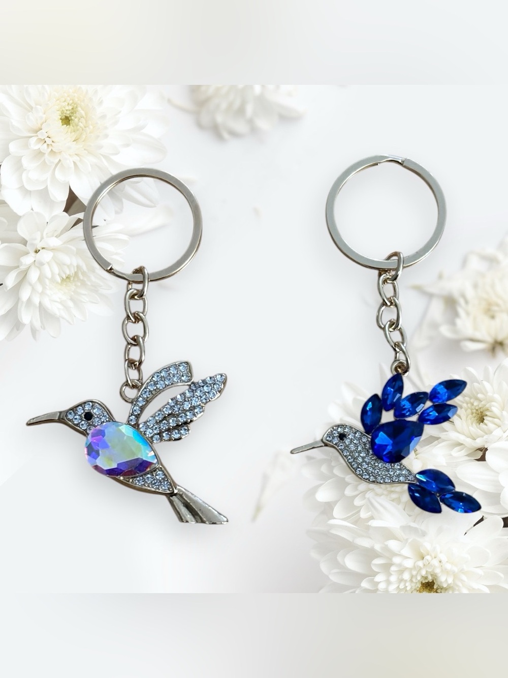 NEW Crystal Hummingbird Keychain Bundle